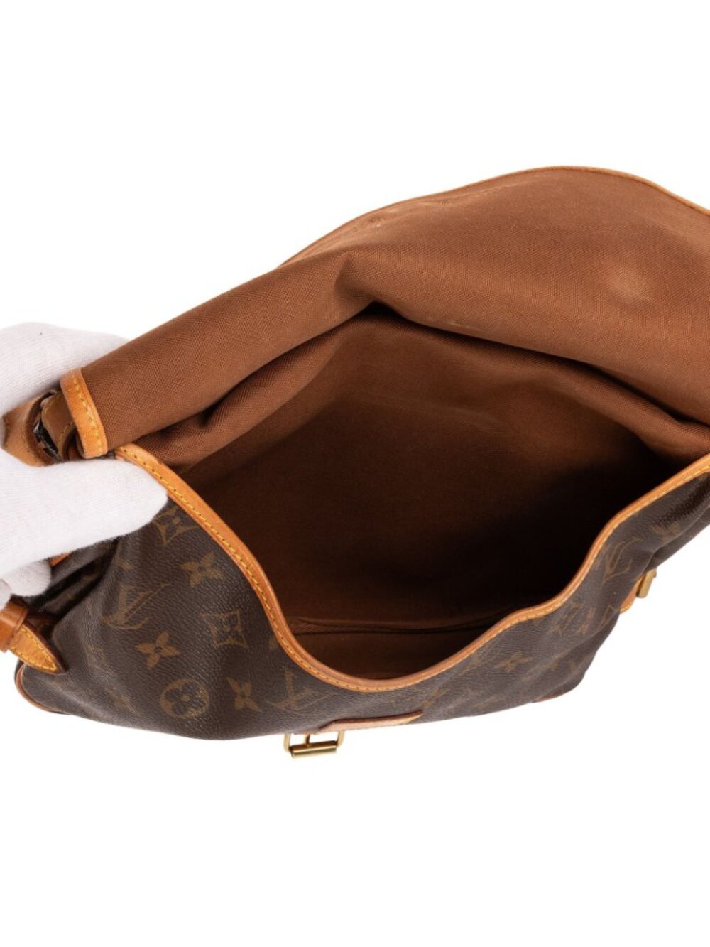 Louis Vuitton Saumur Brown Monogram Canvas - Picture 9 of 11